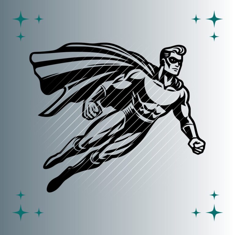 Superheld | Plotterdatei | SVG & PNG