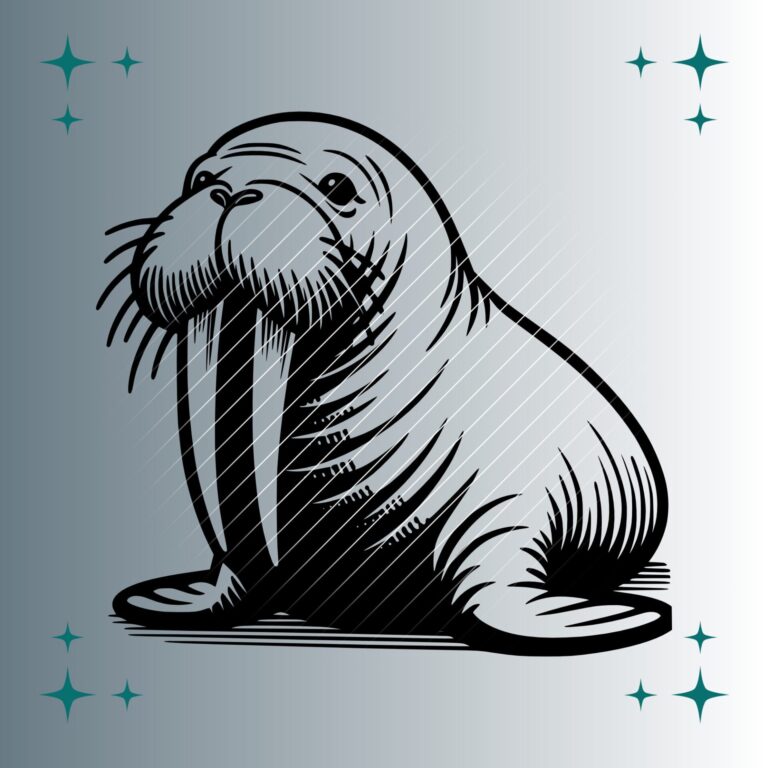 Walross #2 | Plotterdatei | SVG & PNG