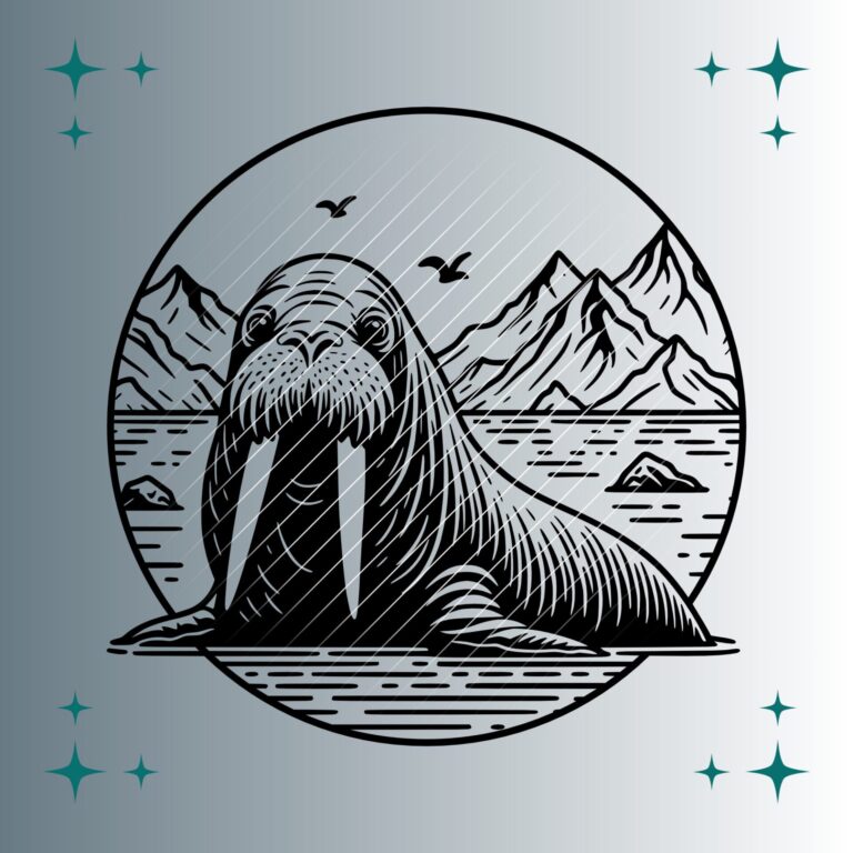 Walross #3 | Plotterdatei | SVG & PNG