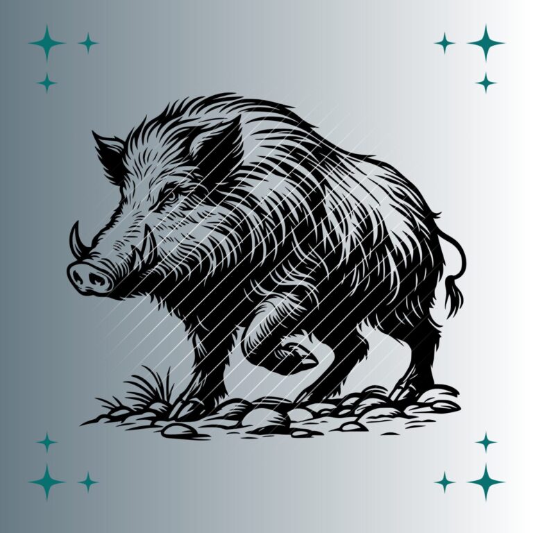 Warzenschwein | Plotterdatei | SVG & PNG