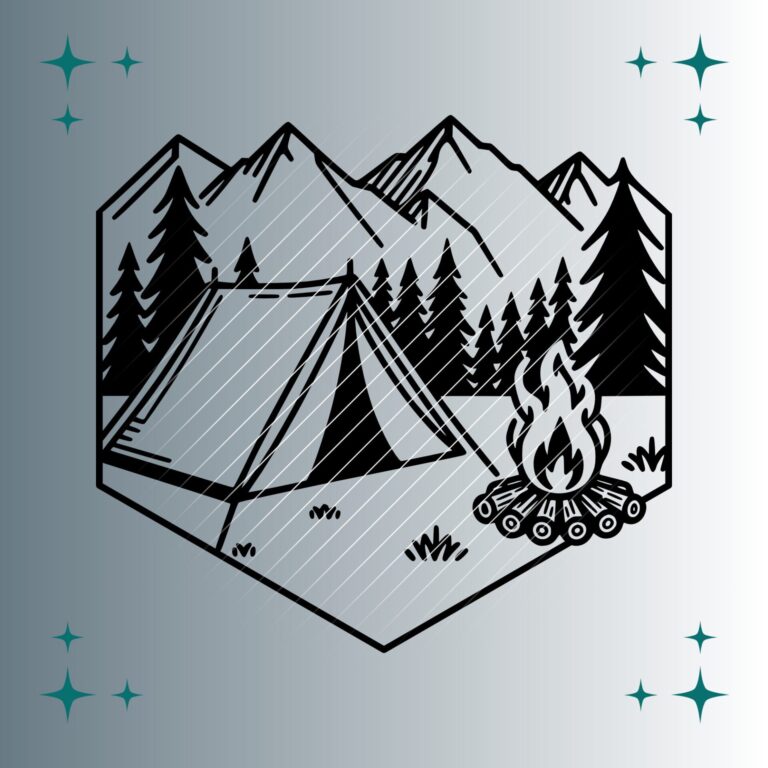 Zelt #2 | Plotterdatei | SVG & PNG