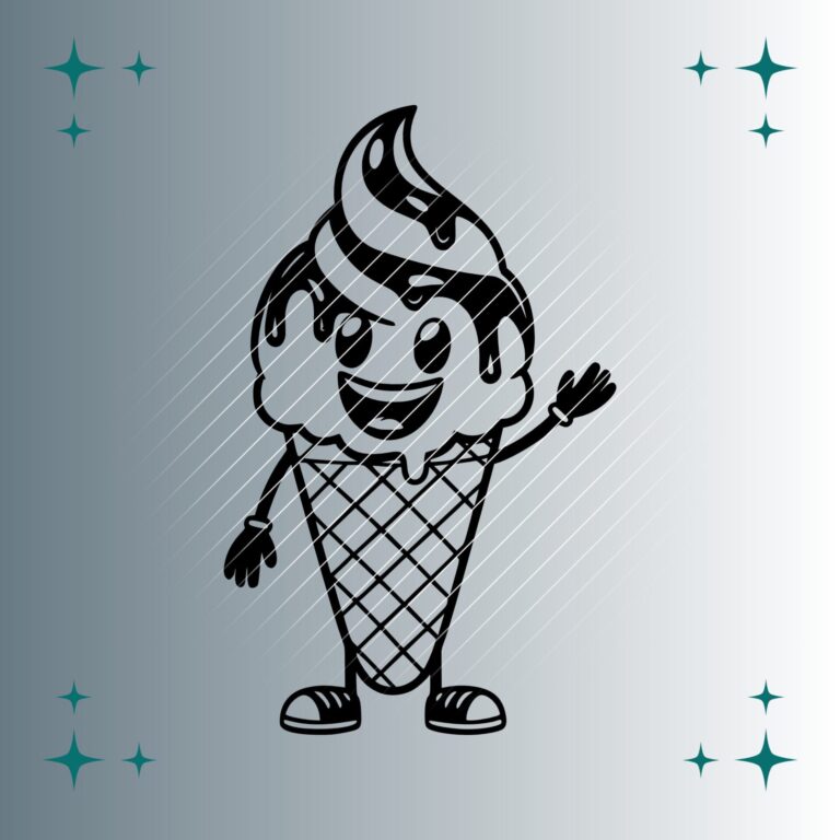 Happy Ice Cream #2 | Plotterdatei | SVG & PNG