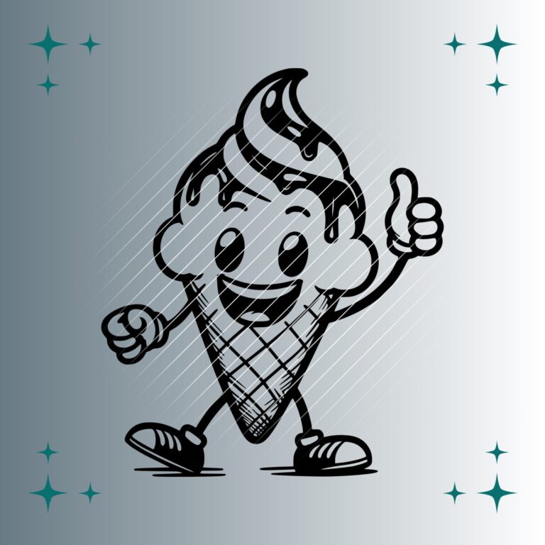 Happy Ice Cream | Plotterdatei | SVG & PNG