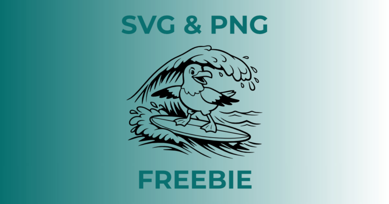Möwe Surfer | Plotterdatei | SVG & PNG