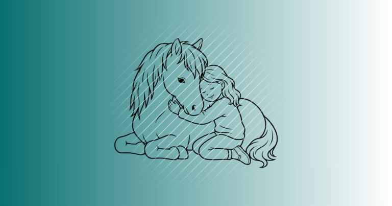 Welsh-Pony & Mädchen #2 | Plotterdatei | SVG & PNG