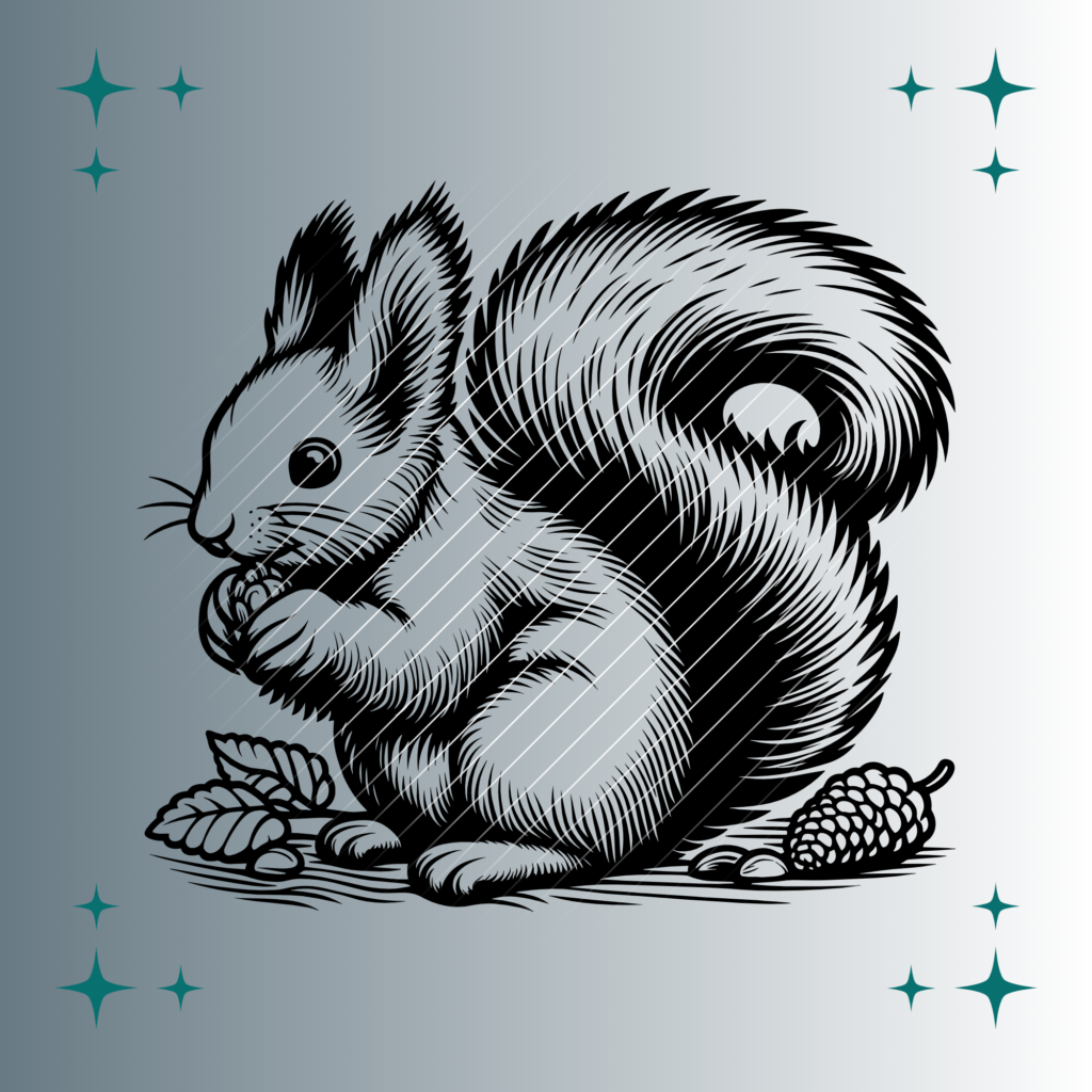 Eichhörnchen #3 | Plotterdatei | SVG & PNG