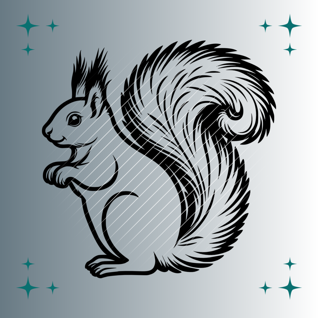 Eichhörnchen #4 | Plotterdatei | SVG & PNG