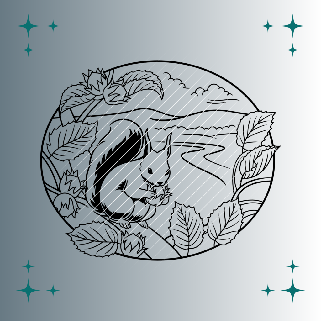 Eichhörnchen | Plotterdatei | SVG & PNG