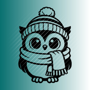 Eule Winter #2 | Plotterdatei | SVG & PNG