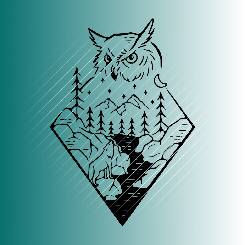 Eule & Wolf | Plotterdatei | SVG & PNG