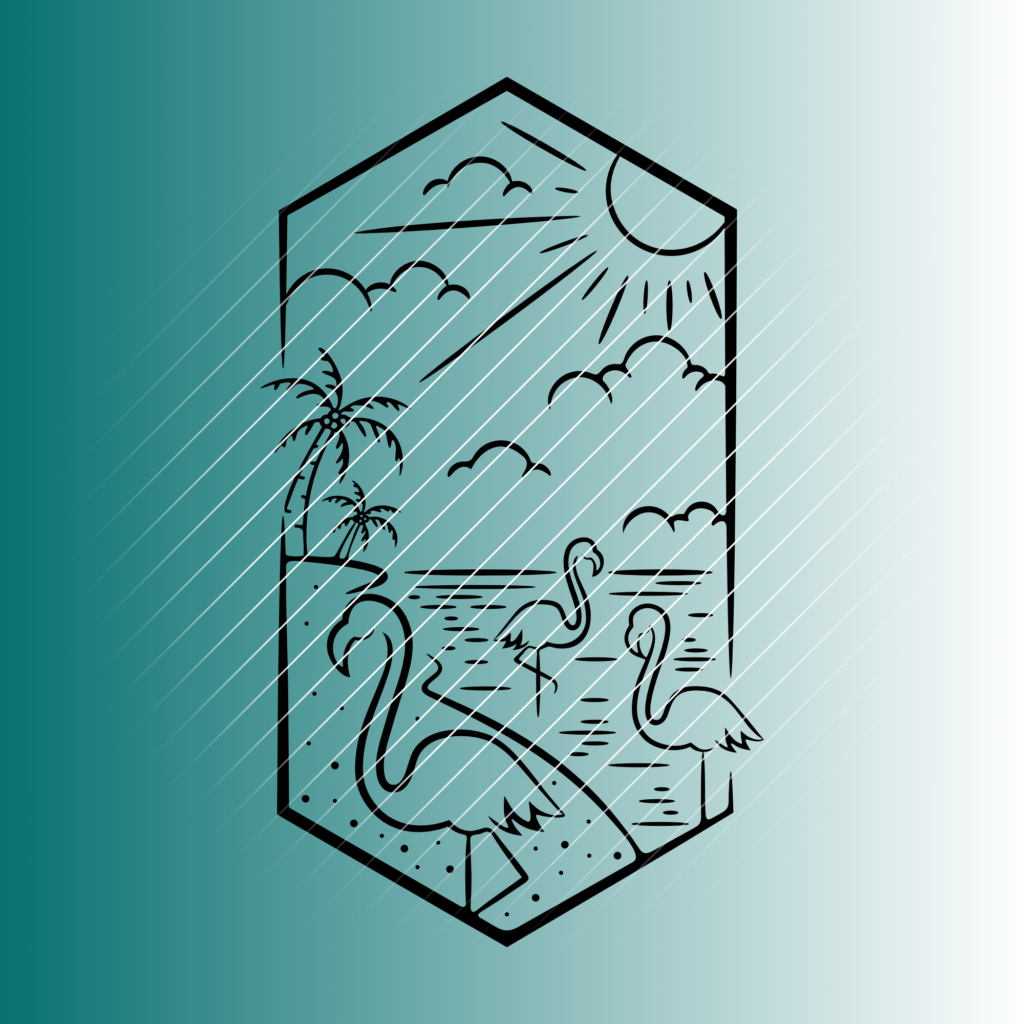 Flamingos | Plotterdatei | SVG & PNG