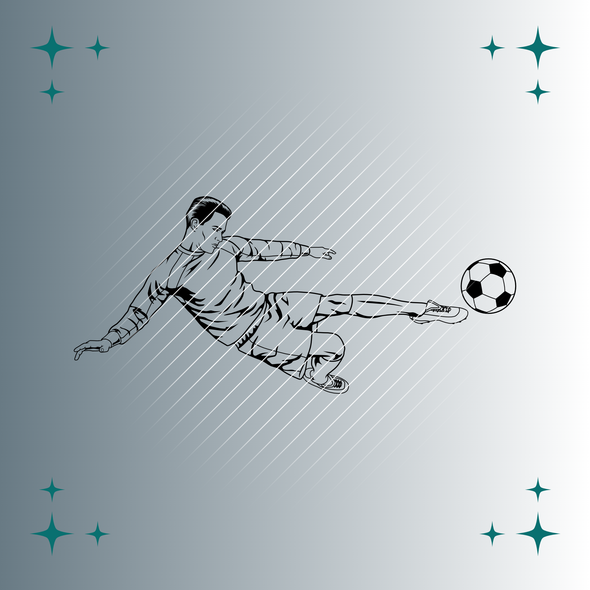 Fussballspieler Plotterdatei SVG PNG www.famafami.de Fußballspieler | Plotterdatei | SVG & PNG