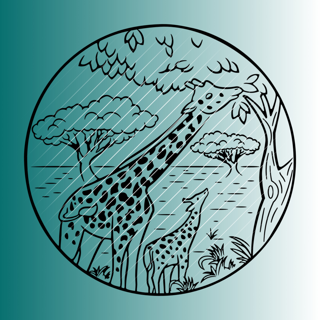 Giraffen | Plotterdatei | SVG & PNG