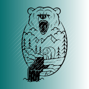 Grizzlybär #2 | Plotterdatei | SVG & PNG
