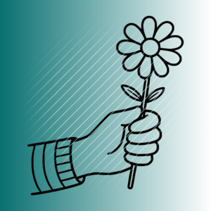Hand Blume | Plotterdatei | SVG & PNG