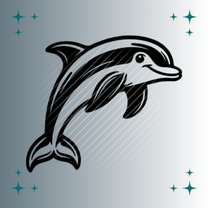 Happy Delfin | Plotterdatei | SVG & PNG