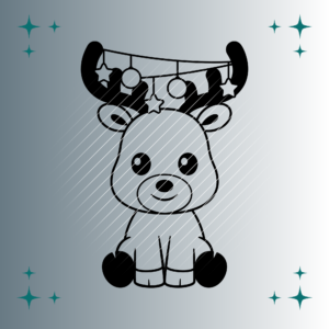 Happy Rentier | Plotterdatei | SVG & PNG