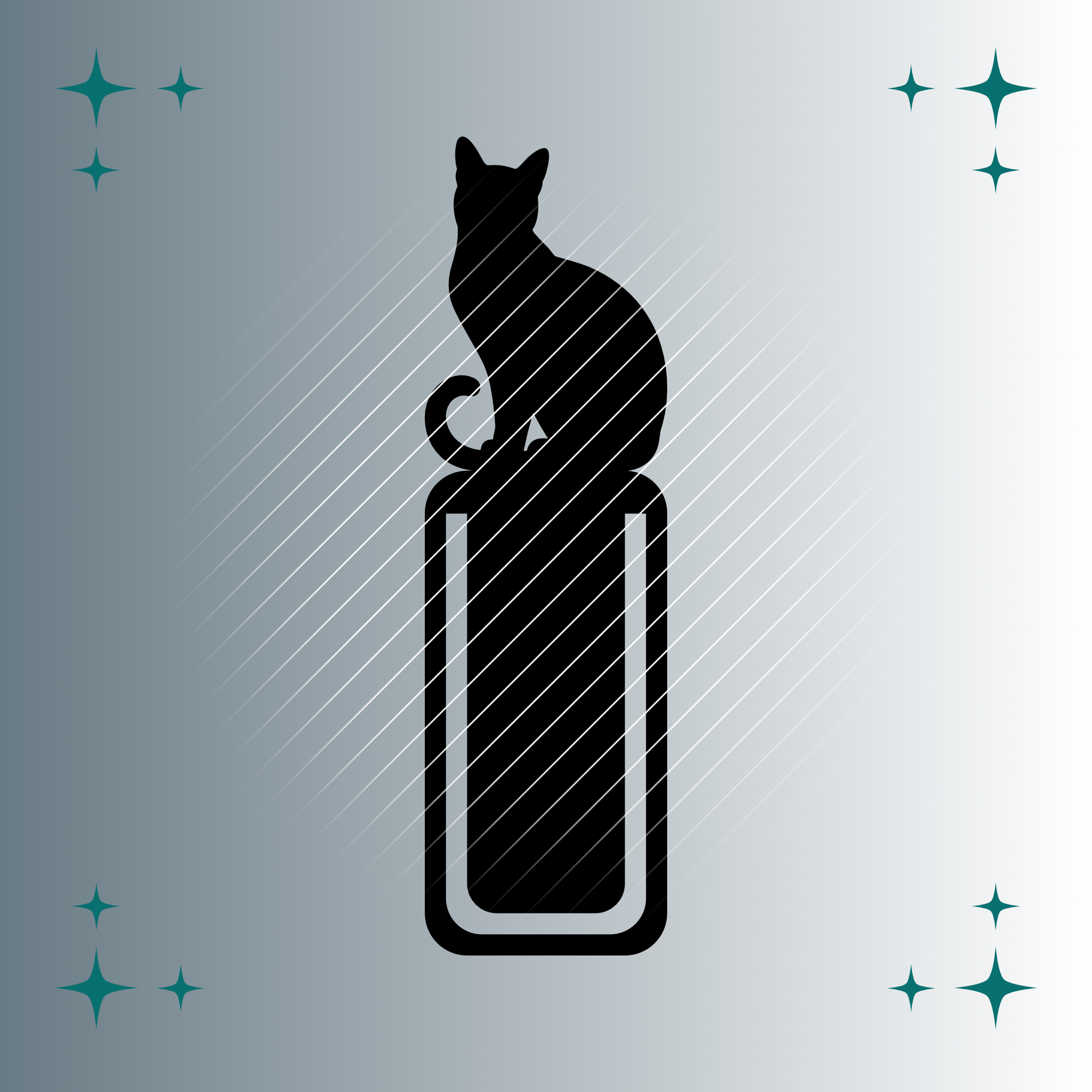 Katze Lesezeichen #2 | Plotterdatei | SVG & PNG