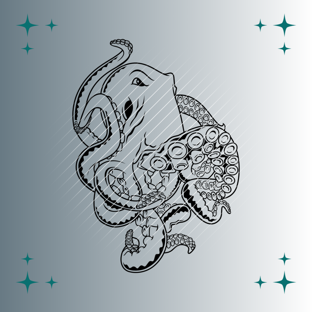 Krake | Plotterdatei | SVG & PNG