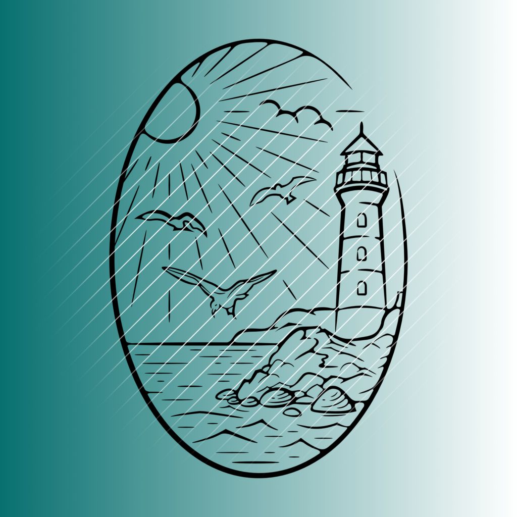 Leuchtturm #3 | Plotterdatei | SVG & PNG