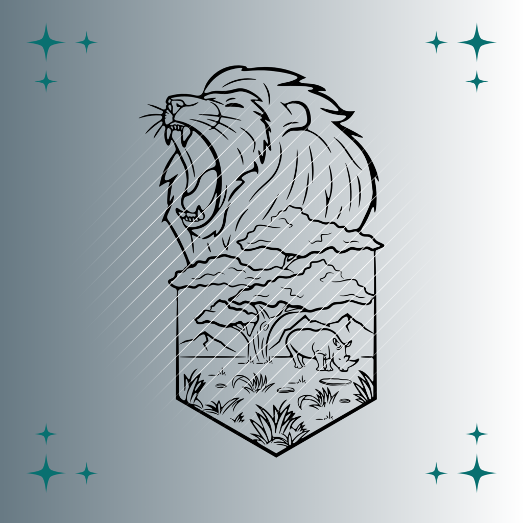 Löwe & Nashorn | Plotterdatei | SVG & PNG