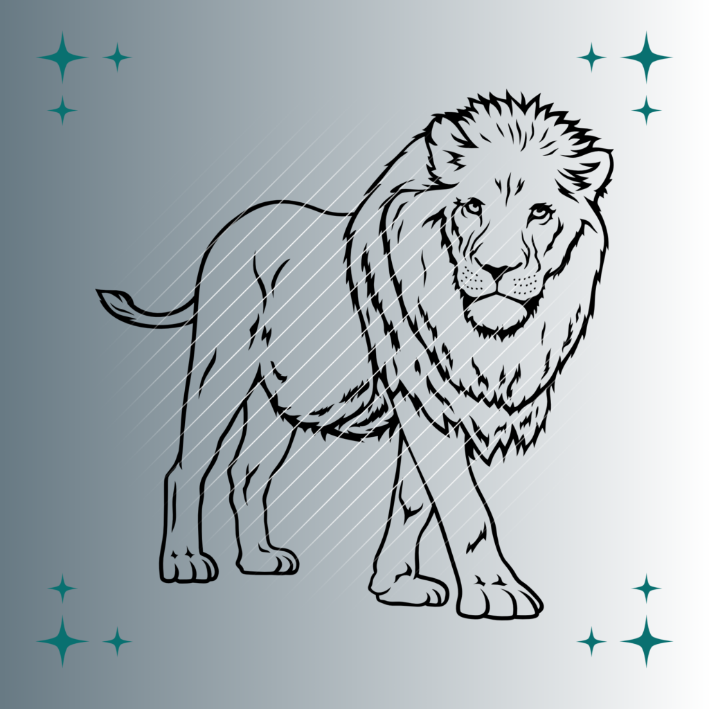 Löwe | Plotterdatei | SVG & PNG