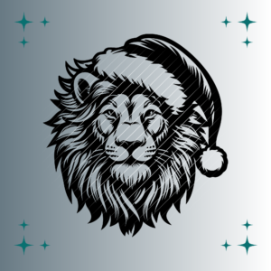 Löwe Weihnachtsmütze | Plotterdatei | SVG & PNG