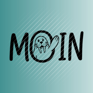Moin Happy Walross | Plotterdatei | SVG & PNG