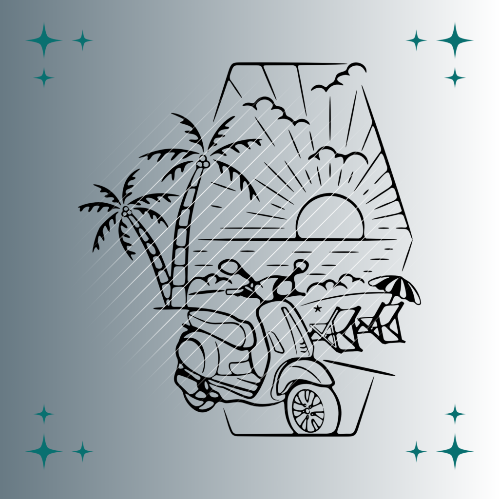 Motorroller #2 | Plotterdatei | SVG & PNG