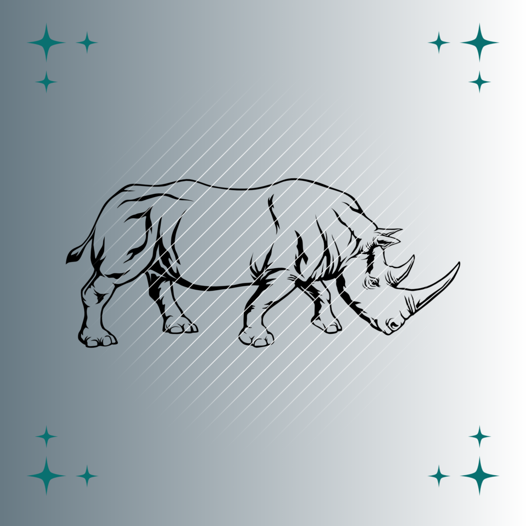 Nashorn #2 | Plotterdatei | SVG & PNG