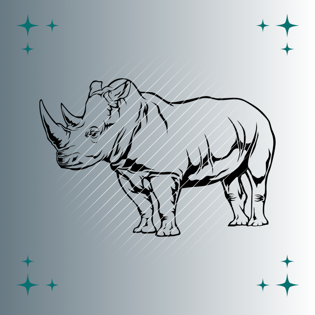 Nashorn | Plotterdatei | SVG & PNG