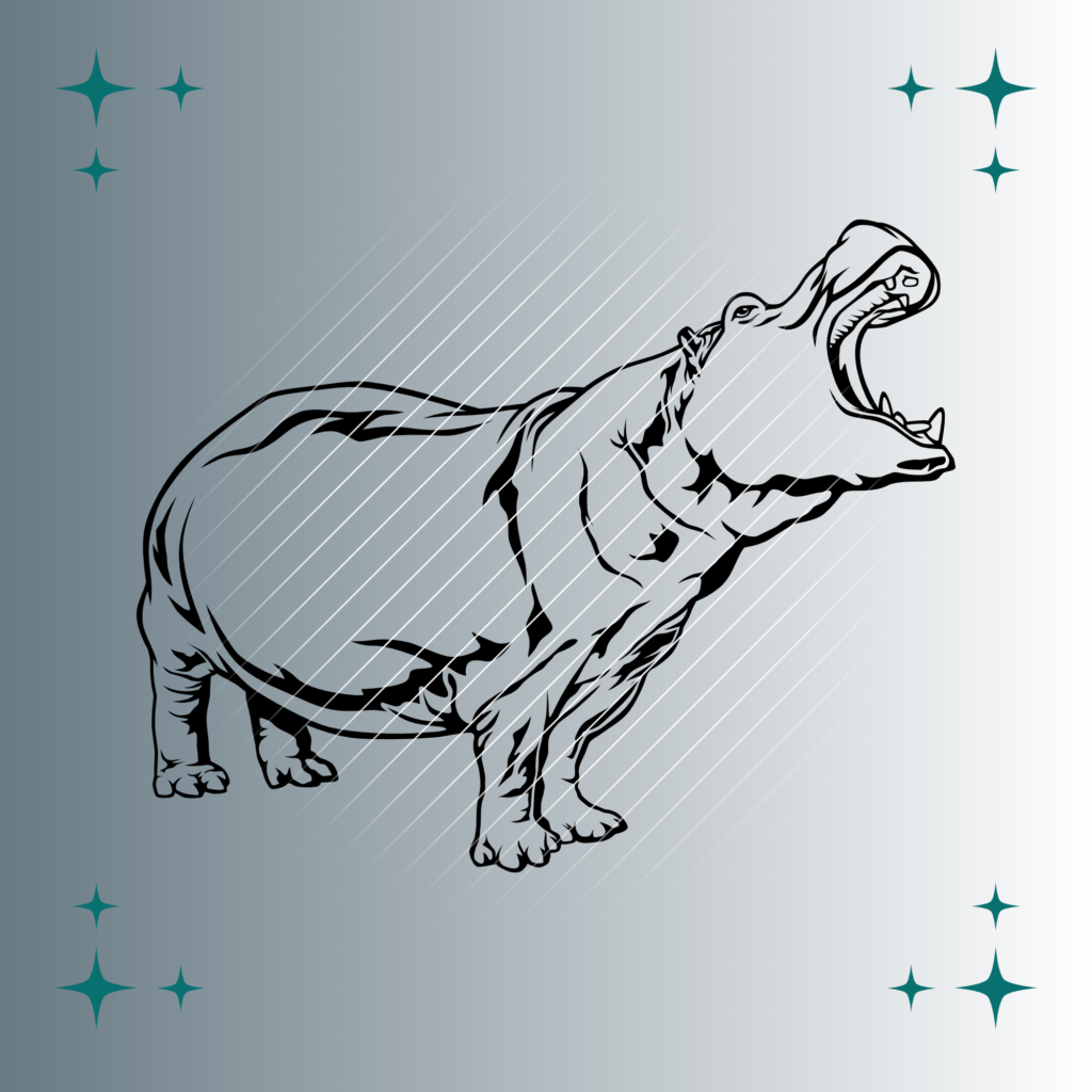Nilpferd | Plotterdatei | SVG & PNG