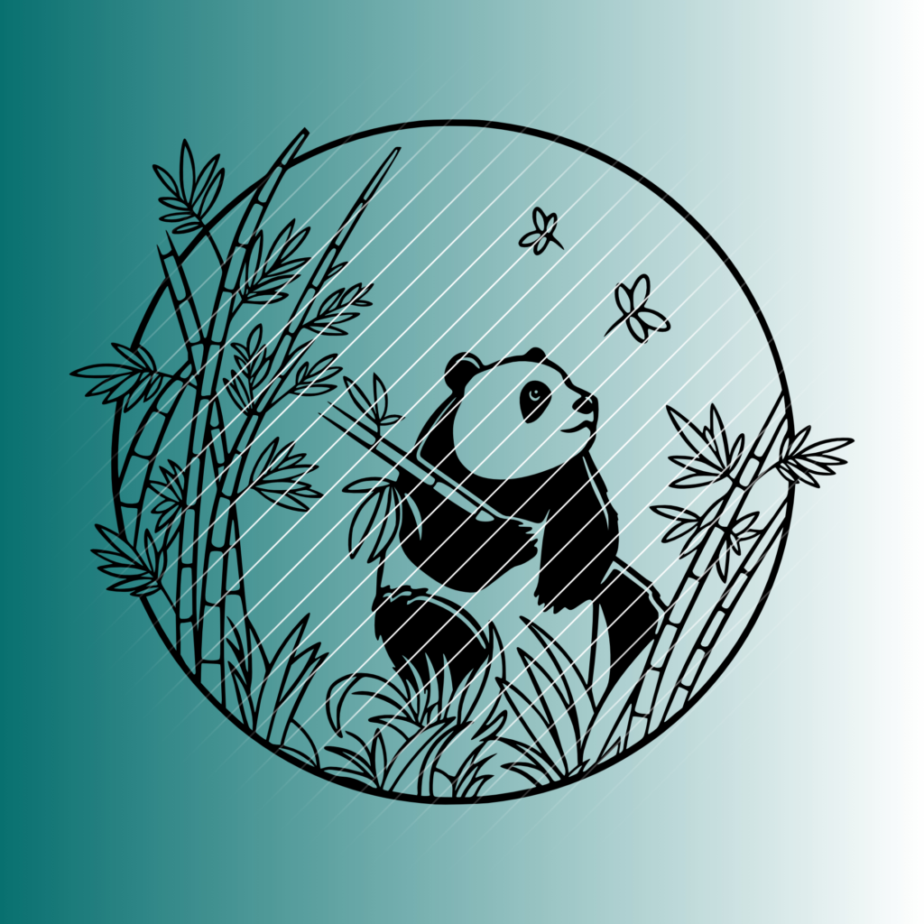 Panda | Plotterdatei | SVG & PNG