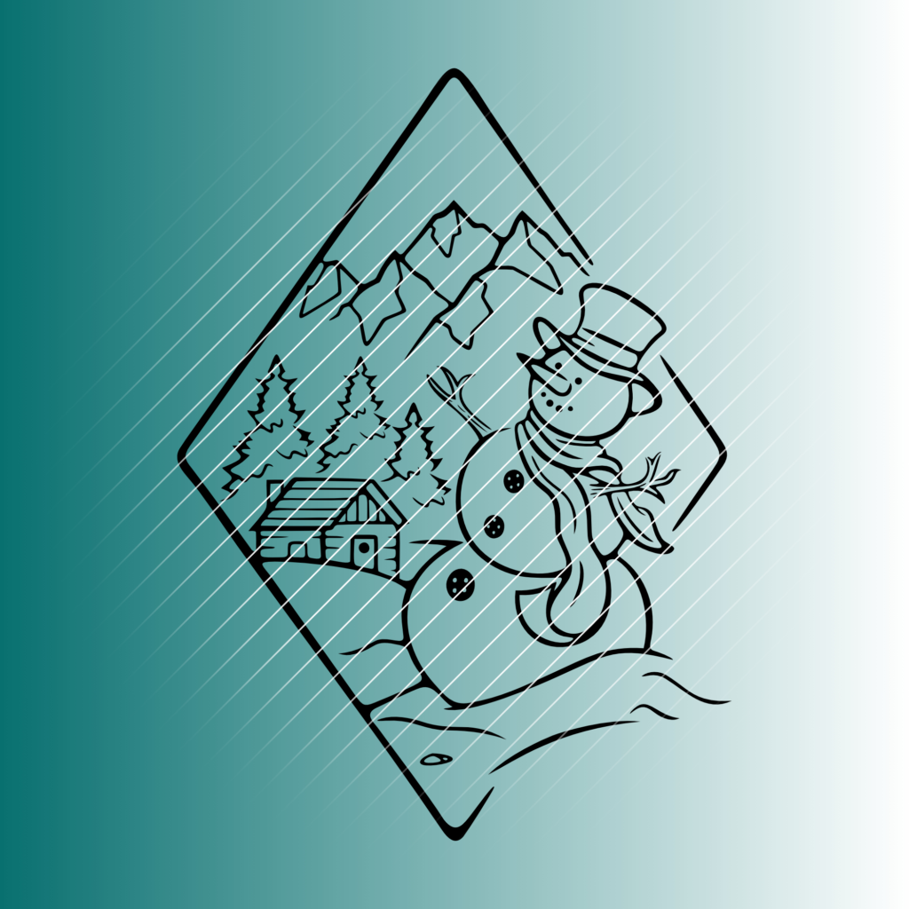 Schneemann | Plotterdatei | SVG & PNG