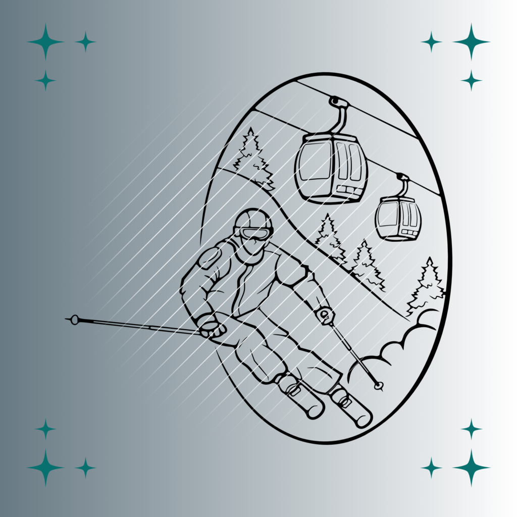 Skifahrer | Plotterdatei | SVG & PNG