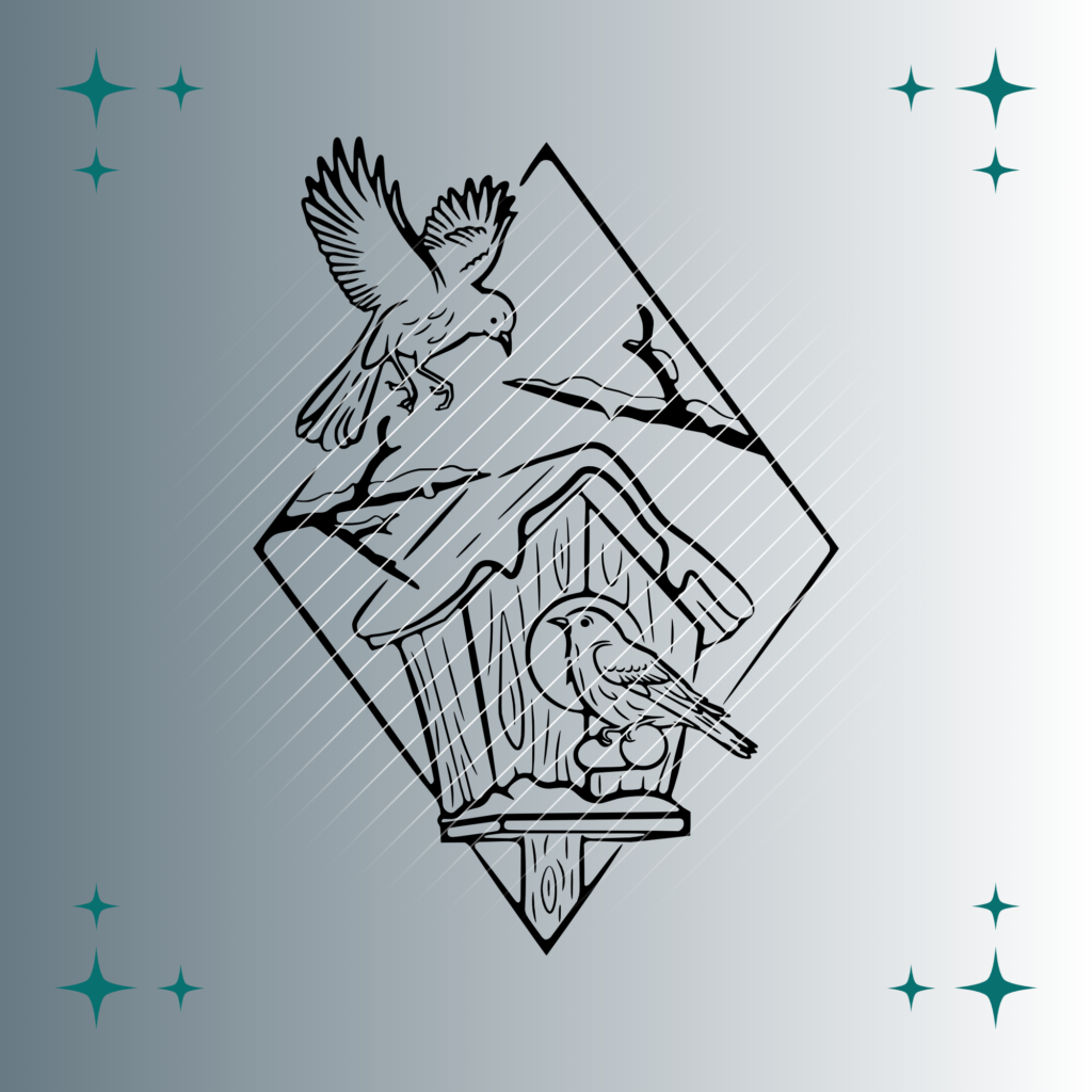 Vogelhaus Winter | Plotterdatei | SVG & PNG