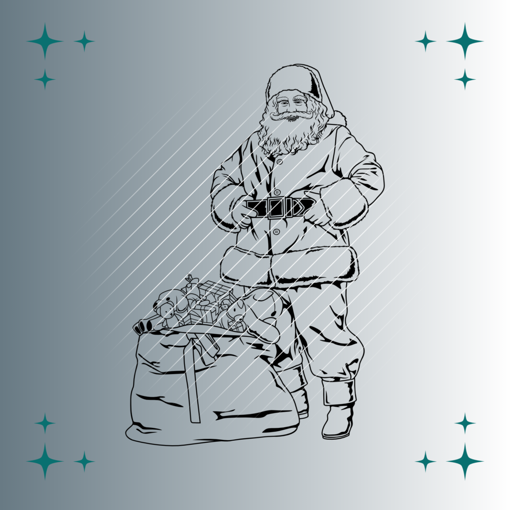 Weihnachtsmann #2 | Plotterdatei | SVG & PNG