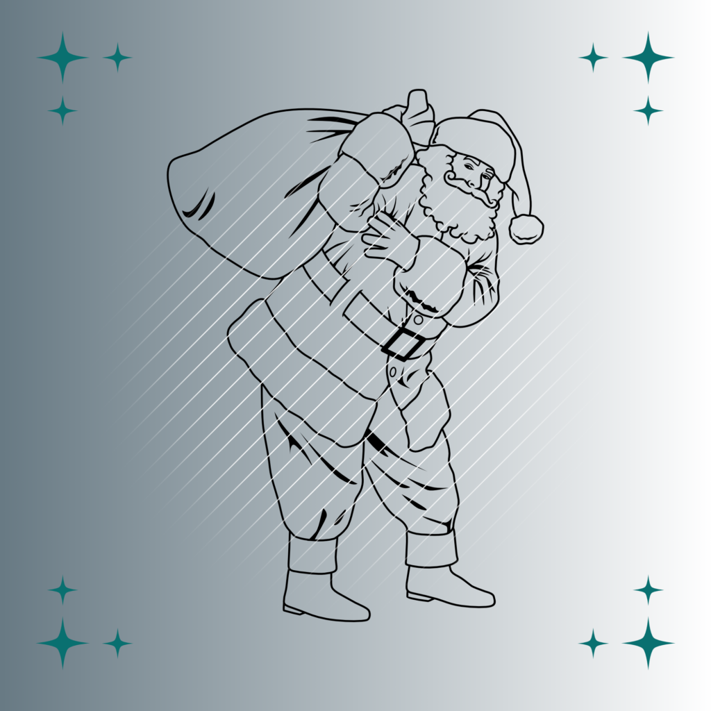 Weihnachtsmann #3 | Plotterdatei | SVG & PNG