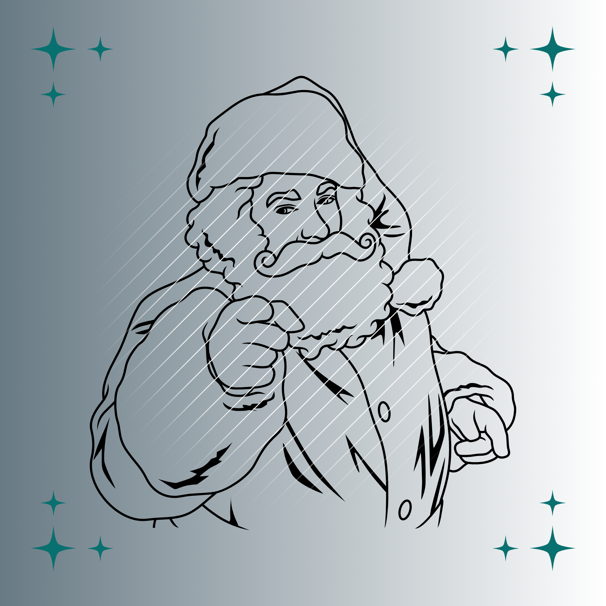 Weihnachtsmann #5 Plotterdatei SVG PNG www.famafami.de Weihnachtsmann #5 | Plotterdatei | SVG & PNG