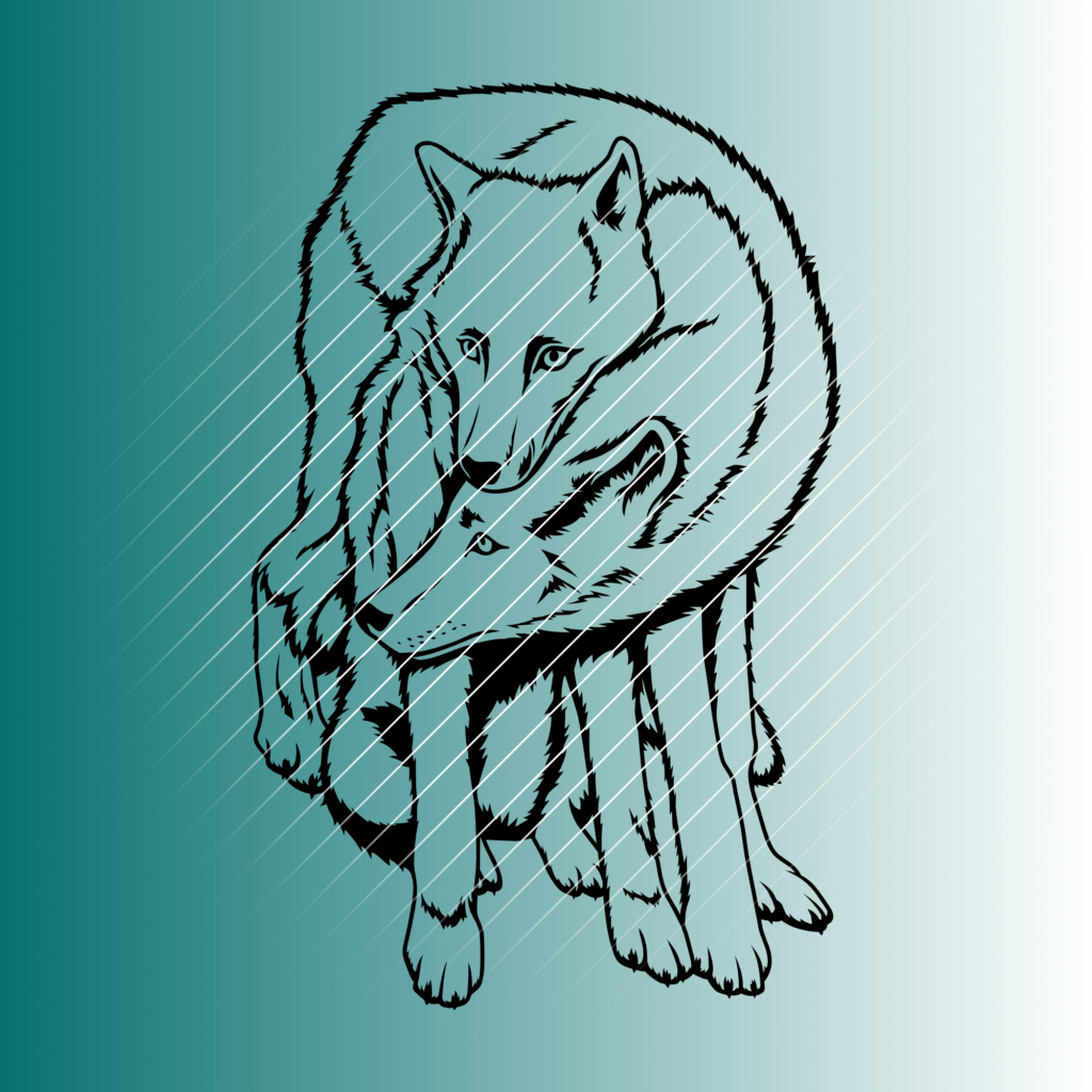 Wölfe | Plotterdatei | SVG & PNG
