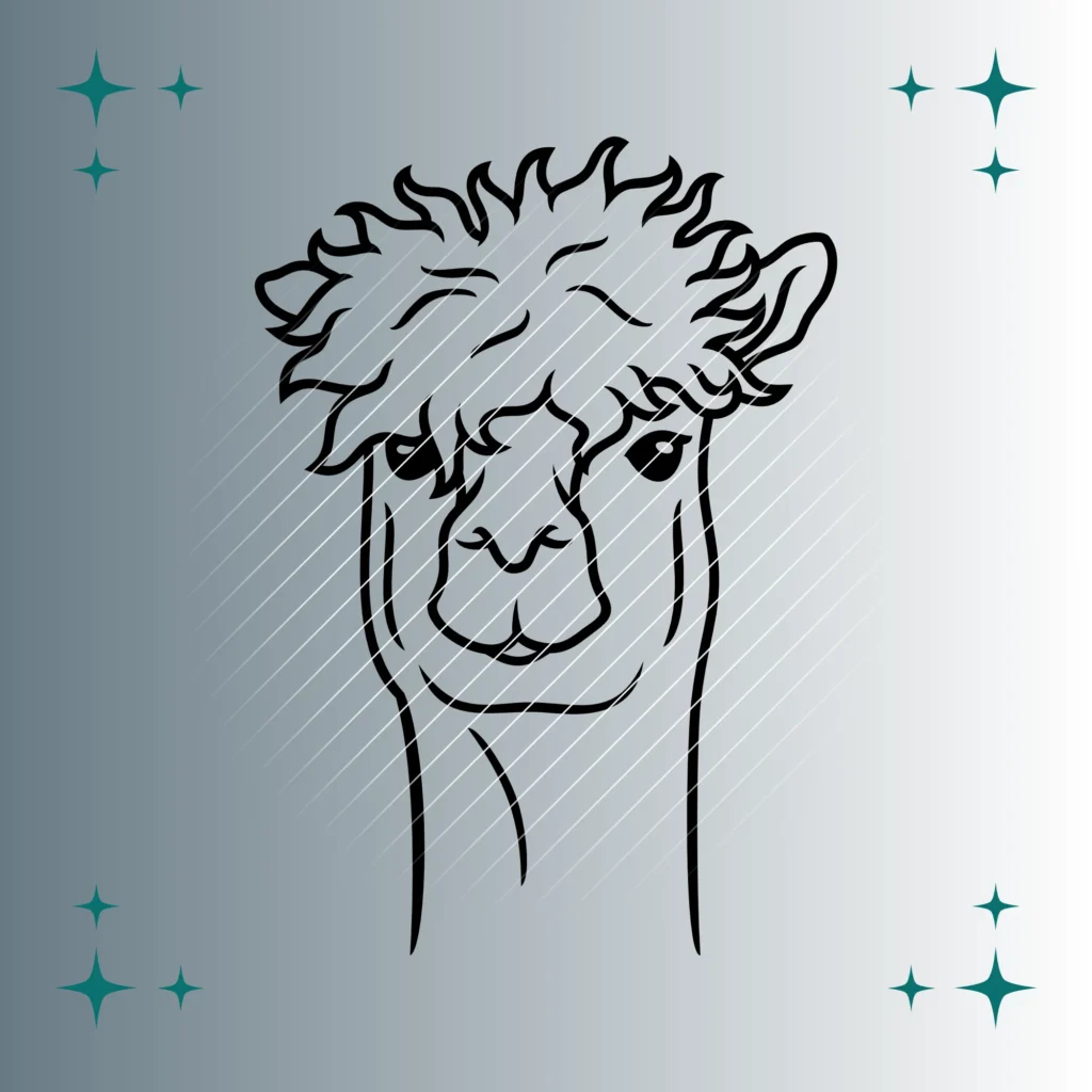 Alpaka | Plotterdatei | SVG & PNG