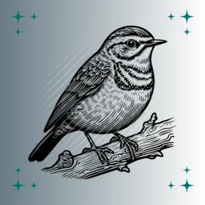 Alpenbraunelle Vogel | Plotterdatei SVG & PNG