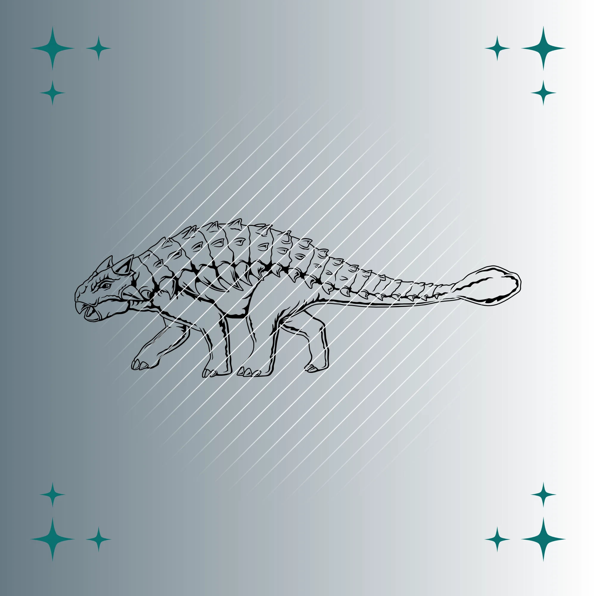 Ankylosaurus | Plotterdatei | SVG & PNG