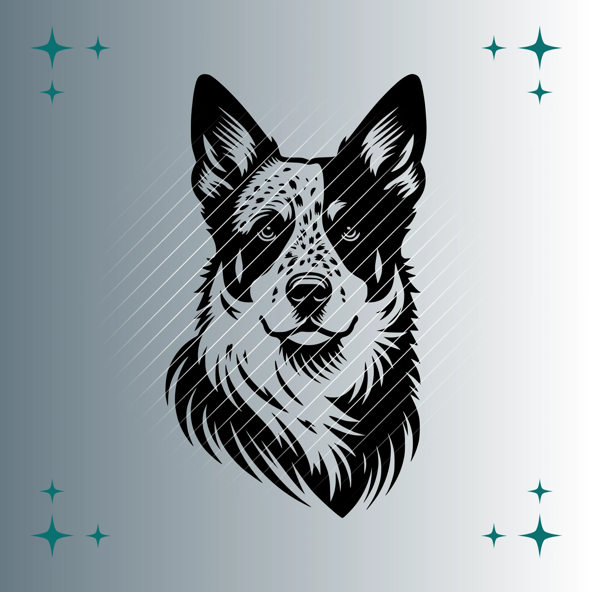 Australian Cattle Dog | Plotterdatei | SVG & PNG