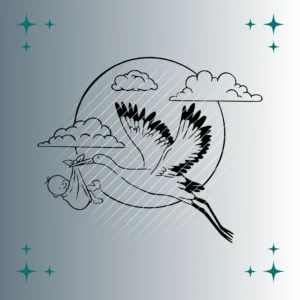 Baby & Storch | Plotterdatei | SVG & PNG