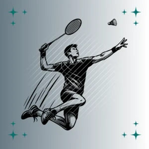 Badmintonspieler | Plotterdatei SVG & PNG