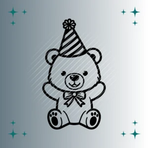 Bär Party #2 | Plotterdatei | SVG & PNG