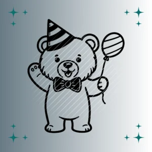 Bär Party | Plotterdatei | SVG & PNG