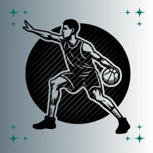 Basketballspieler #2 | Plotterdatei SVG & PNG