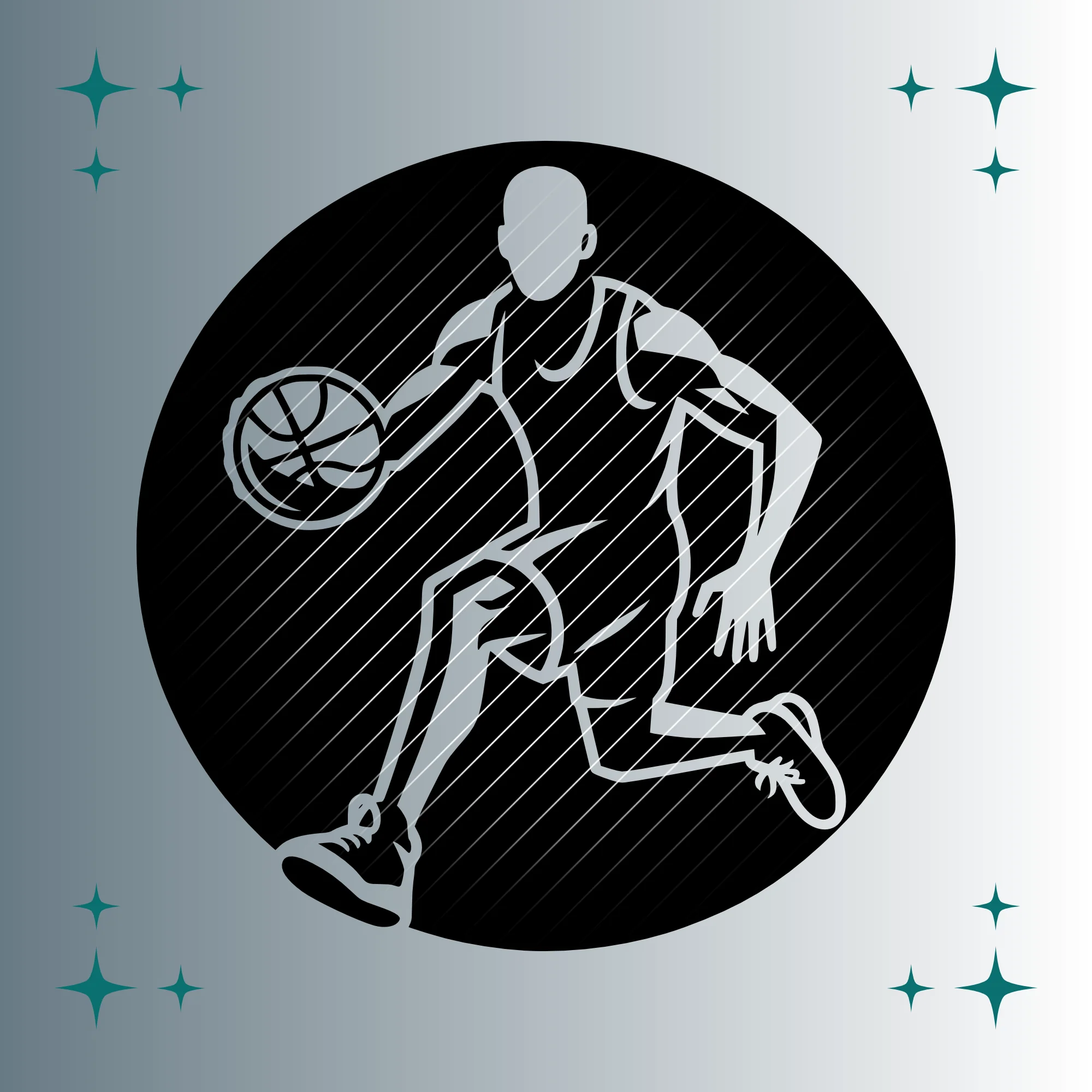 Basketballspieler | Plotterdatei SVG & PNG